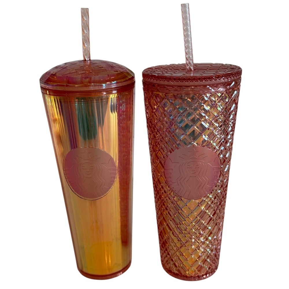 Starbucks Pink Jeweled Venti Cup Set